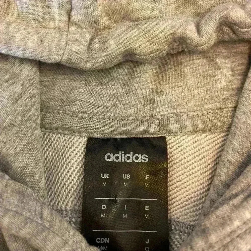 Adidas Men’s Hoodie sweatshirt‎ size Medium color Grey